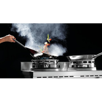 Bartscher wokkookplaat, 2 branders