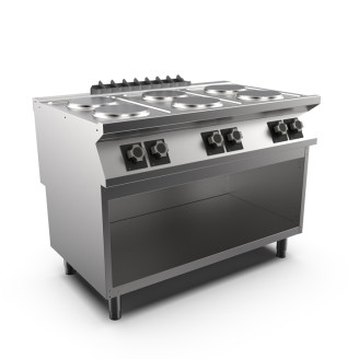 Mareno m1-700 kooktoestel 6 ronde platen - 120cm