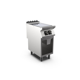 Mareno m1-700 plancha met 2 vlakke kookplaten - 40cm