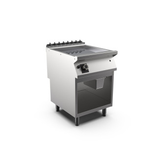Mareno m1-700 gladde verchroomde gasbakplaat - 60cm