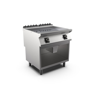 Mareno m1-700 elektrische bakplaat met gladde verchroomde plaat, 80cm