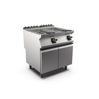 Mareno m1-700 gasfriteuse met deur - 2x15L