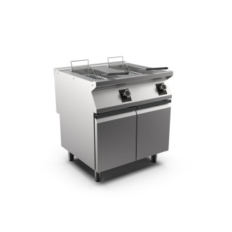 Mareno m1-700 elektrische friteuse met 2 deuren - 2x15L
