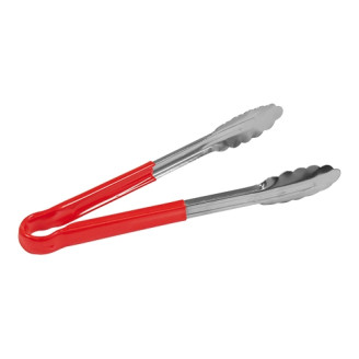 EMGA RVS Serveer tang rood 25cm