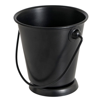 EMGA Serveer emmer middel - zwart &Oslash; 9cm