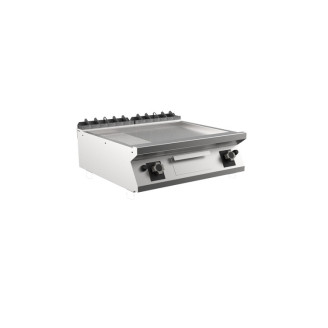Mareno m1-700 mat verchroomde gasbakplaat - 80cm