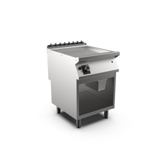 Mareno m1-700 mat verchroomde gladde gasbakplaat - 60cm