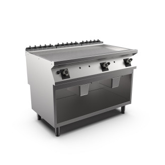 Mareno M1-900 Gasbakplaat Glad Mat Verchroomd - 120cm