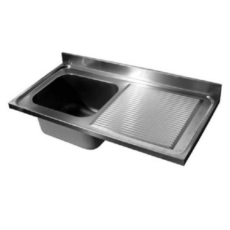 Gastro-inox RVS spoeltafelwerkblad (L) - 1400x700x40mm
