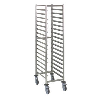 Gastro-inox RVS regaalwagen gn 2/1 - 17 etages