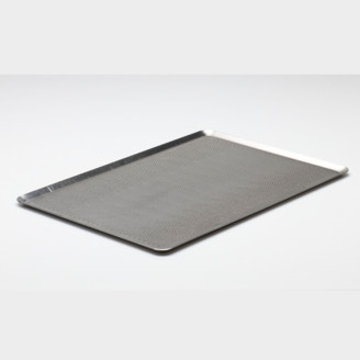 Gastro-inox aluminium bakplaat, geperforeerd, GN 1/1, randen 45&deg;
