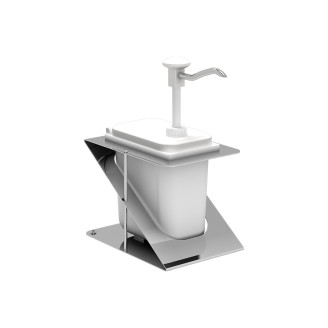 Kalando kunststof dispenser met witte drukknopbediening 1,9 liter