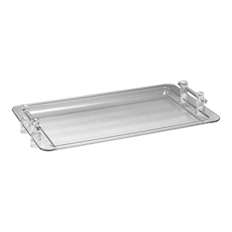 EMGA Serveerplateau stapelbaar transparant polycarbonaat - 53x32,5 cm
