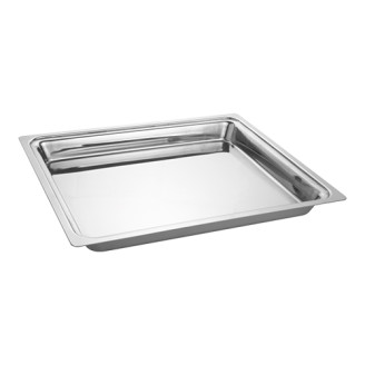 EMGA RVS serveerplateau voor buffetvitrine gekoeld - 35,5x29,5 cm