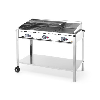 Hendi Green Fire Profi Line barbecue, 3 branders