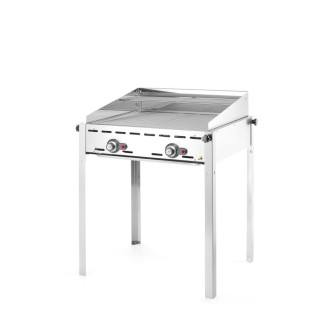 Hendi Green Fire met 2 branders, Profi Line, 2x GN 1/1 roosters, 11,6kW, 740x612x(H)825mm