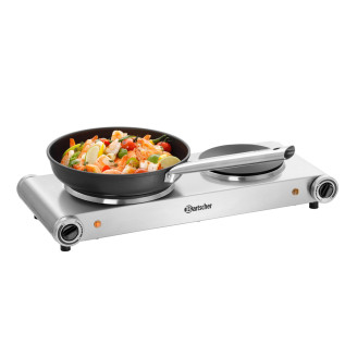 Bartscher 2-plaats elektrische kooktafel - tafelmodel 150310