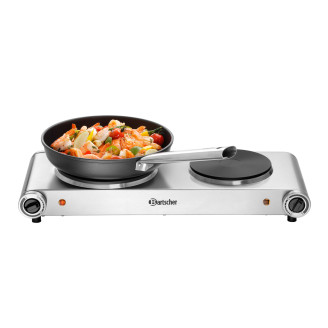 Bartscher 2-plaats elektrische kooktafel - tafelmodel 150310