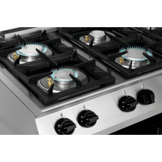Bartscher 6-pits gaskooktafel MFGO 7060 met open onderbouw - 1582101