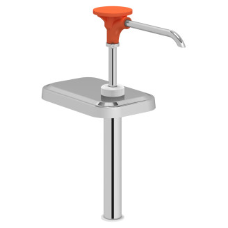 Kalando losse rvs dispenser met oranje drukknopbediening 1,9L