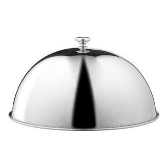 EMGA RVS Cloche met sierknop 26 cm