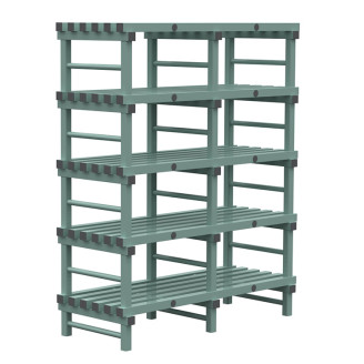 Rea eurostelling 5 schappen 1500(l)x600(d)x1850(h)mm