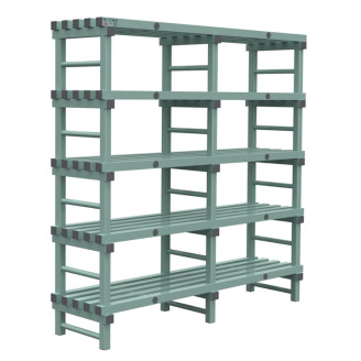 Rea eurostelling 5 schappen 1800(l)x500(d)x1850(h)mm