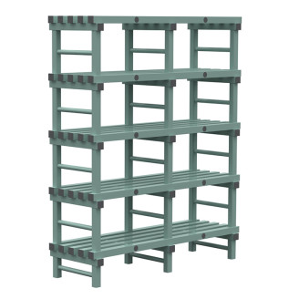 Rea eurostelling 5 schappen 1500(l)x500(d)x1850(h)mm