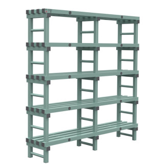 Rea eurostelling 5 schappen 1800(l)x400(d)x1850(h)mm