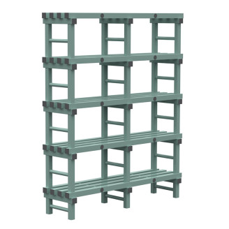 Rea eurostelling 5 schappen 1500(l)x400(d)x1850(h)mm