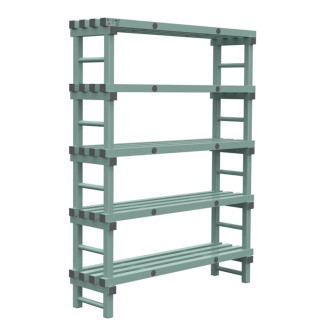 Rea eurostelling 5 schappen 1400(l)x400(d)x1850(h)mm