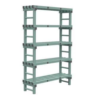 Rea eurostelling 5 schappen 1200(l)x400(d)x1850(h)mm