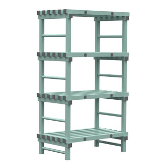 Rea eurostelling 4 schappen 1000(l)x600(d)x1750(h)mm