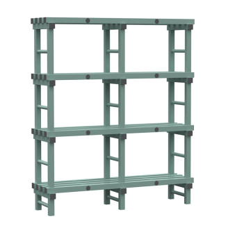 Rea eurostelling 4 schappen 1500(l)x400(d)x1750(h)mm
