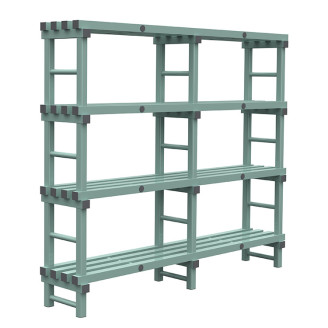 Rea eurostelling 4 schappen 2000(l)x400(d)x1750(h)mm