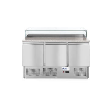 Hendi pizzawerkbank - 3 deurs - 380 liter