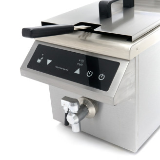 Maxima Frituurpan - 8 L - 1 Mand - Inductie - met Tapkraan