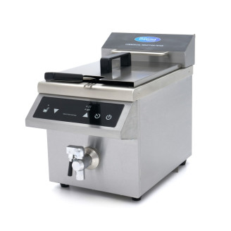 Maxima Frituurpan - 8 L - 1 Mand - Inductie - met Tapkraan