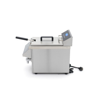 Maxima Frituurpan - 8 L - 1 Mand - Inductie - met Tapkraan