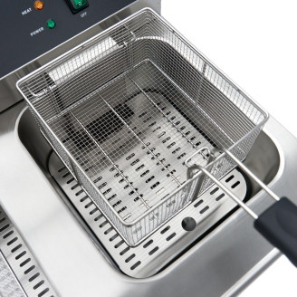 Maxima Frituurpan - 2 x 16 L - 2 Manden - met Tapkraan en Opbergruimte - 230V