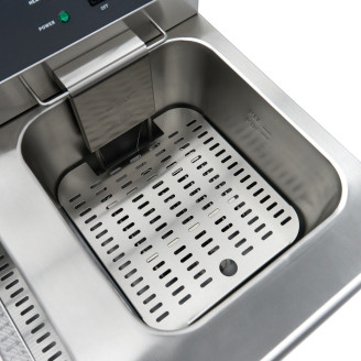 Maxima Frituurpan - 2 x 16 L - 2 Manden - met Tapkraan en Opbergruimte - 230V