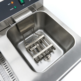 Maxima Frituurpan - 2 x 16 L - 2 Manden - met Tapkraan en Opbergruimte - 230V