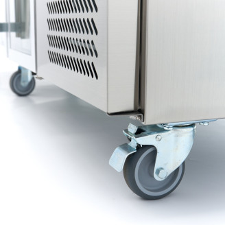 Maxima Koelwerkbank - 223 cm - 4 Glazen Deuren