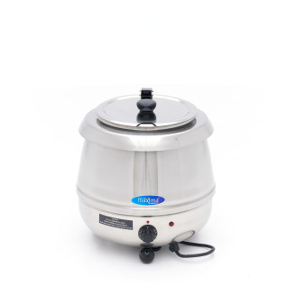 Maxima Soepketel - 10 L - Uitneembare binnenpan - Rvs - met Lepeluitsparing