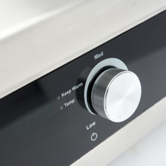 Maxima Inductie Grillplaat 700 - Glad en Gegroefd - 5000W - Dubbel