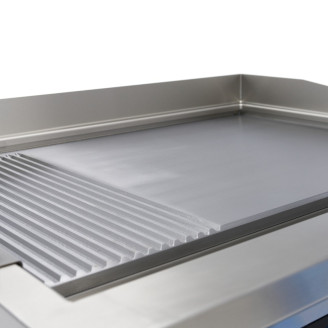 Maxima Inductie Grillplaat 700 - Glad en Gegroefd - 5000W - Dubbel