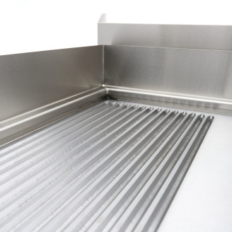 Maxima Inductie Grillplaat 700 - Glad en Gegroefd - 10000W - Dubbel