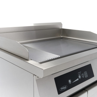 Maxima Inductie Grillplaat 700 - Glad en Gegroefd - 10000W - Dubbel