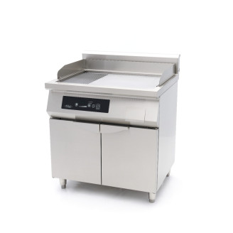 Maxima Inductie Grillplaat 700 - Glad en Gegroefd - 10000W - Dubbel