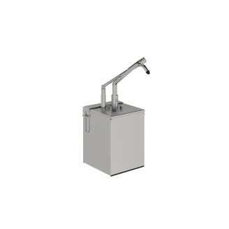 Kalando GN1/6 rvs heveldispenser inclusief bak